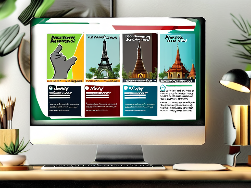 越南商务签证类型概览图，展示不同有效期和入境次数的差异